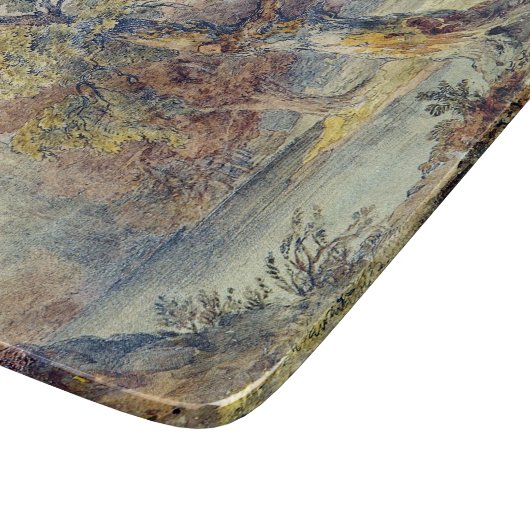 Trees en Pond (door John Ruskin) Snijplank (Hoek)