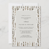 Trees en sneeuwbijtende winterpartij kaart (Voorkant)