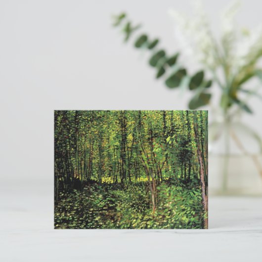 Trees en Undergrowth door Vincent van Gogh (Staand voorkant)