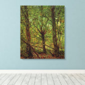 Trees en Undergrowth door Vincent van Gogh Canvas Afdruk (Insitu (Houten vloer))
