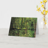 Trees en Undergrowth door Vincent van Gogh Kaart (Gele Bloem)