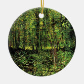 Trees en Undergrowth door Vincent van Gogh Keramisch Ornament (Voorkant)