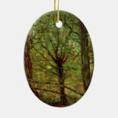 Trees en Undergrowth door Vincent van Gogh Keramisch Ornament (Achterkant)