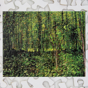 Trees en Undergrowth door Vincent van Gogh Legpuzzel
