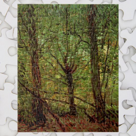 Trees en Undergrowth door Vincent van Gogh Legpuzzel