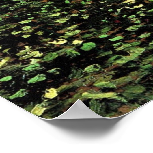 Trees en Undergrowth door Vincent van Gogh Poster (Hoek)