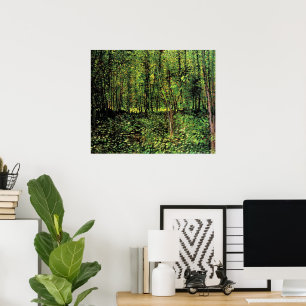 Trees en Undergrowth door Vincent van Gogh Poster