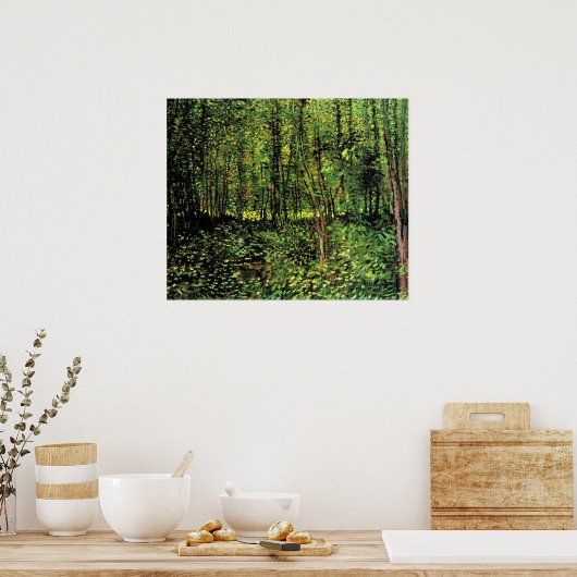 Trees en Undergrowth door Vincent van Gogh Poster (Keuken)