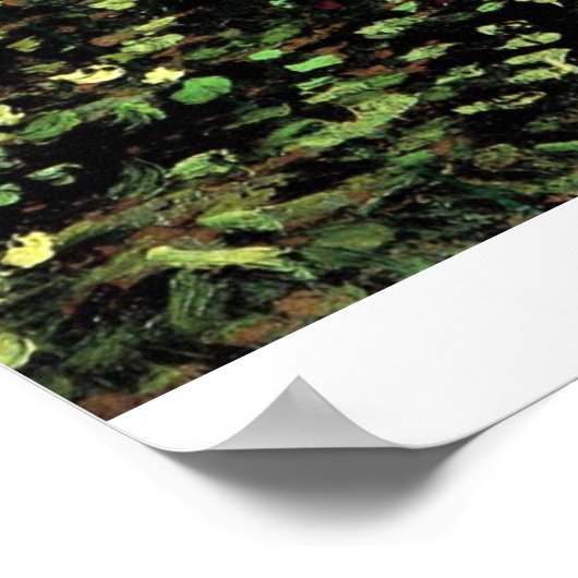 Trees en Undergrowth door Vincent van Gogh Poster (Hoek)