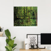 Trees en Undergrowth door Vincent van Gogh Poster (Thuiskantoor)
