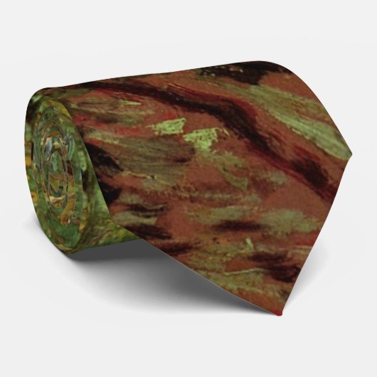 Trees en Undergrowth door Vincent van Gogh Stropdas (Opgerold)