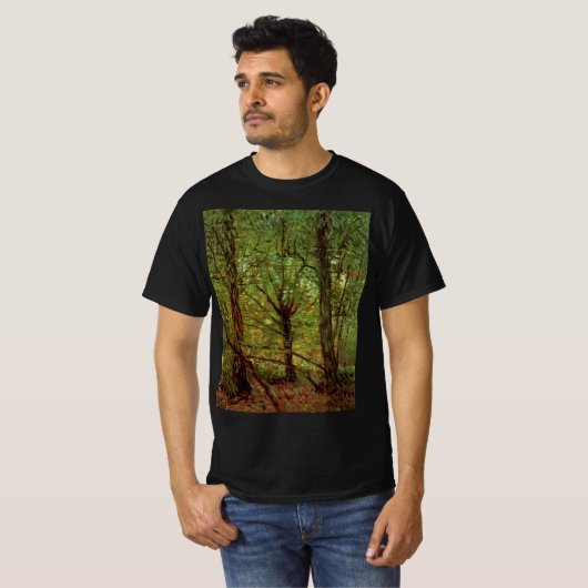 Trees en Undergrowth door Vincent van Gogh T-shirt (Voorkant volledig)