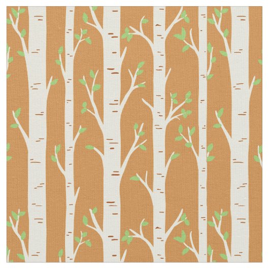 Trees Fabric Stof (Close Up)