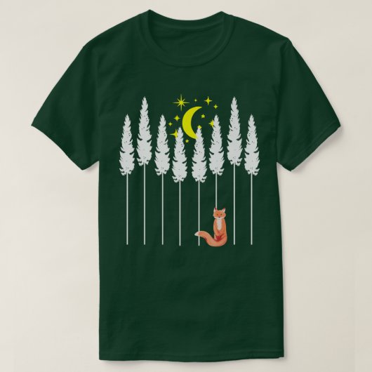 Trees Foes Forests Wildlife Night T-shirt (Design voorkant)