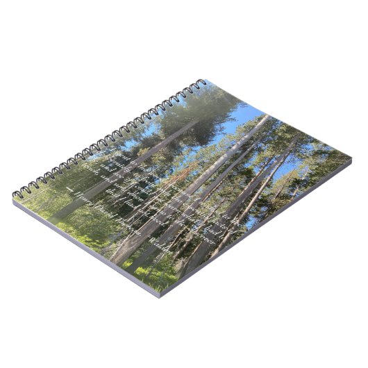 Trees Forest Bossen Thoreau Notitieboek (Linkerzijde)