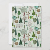 Trees Forest Garden Woodland Wedding | Uitnodiging (Achterkant)