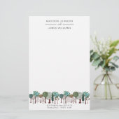 Trees Forest Woodland | Weddenschap | Papier (Staand voorkant)
