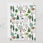 Trees Forest Woodland | Weddenschap | Uitnodiging (Achterkant)