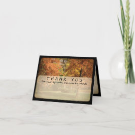 Trees  Foto Sympathie Bedankt Opmerking Kaart 2