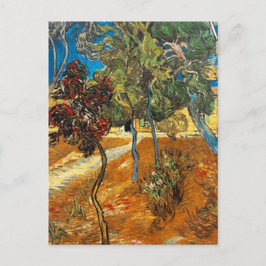 Trees Garden Asylum Vincent van Gogh Briefkaart (Voorkant)