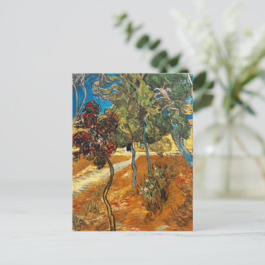 Trees Garden Asylum Vincent van Gogh Briefkaart (Staand voorkant)