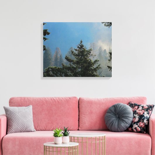 Trees gevlekt Canvas Afdruk (Insitu (Woonkamer))