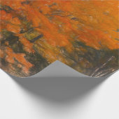 Trees Herfst Woodland Forest Oranje Sketch Art Cadeaupapier (Hoek)