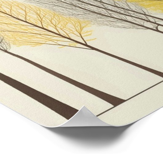 TREES HOME WALL ART POSTER (Hoek)