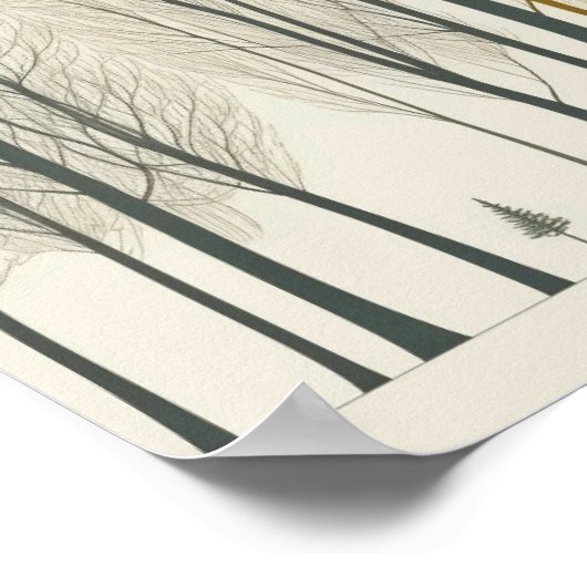 TREES HOME WALL ART POSTER (Hoek)