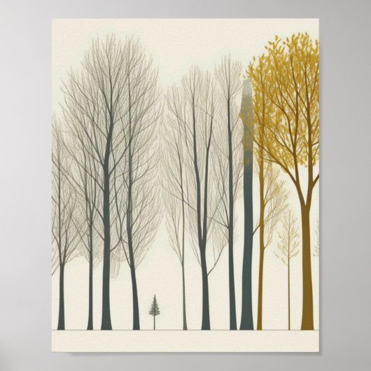 TREES HOME WALL ART POSTER (Voorkant)