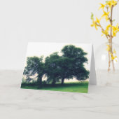 Trees in a Pasture all gelegenheden Kaart (Gele Bloem)