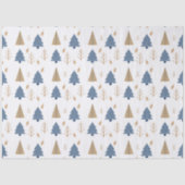 Trees in Blue and Gold Tissuepapier (Voorkant)