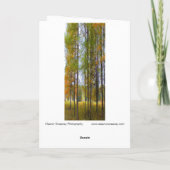 "Trees in herfst" Digitaal getransformeerde Tamara Kaart (Achterkant)