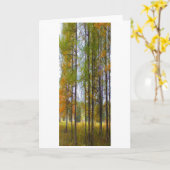 "Trees in herfst" Digitaal getransformeerde Tamara Kaart (Gele Bloem)