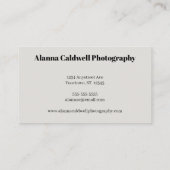 Trees in the Mist Photographer Artist Visitekaartje (Achterkant)