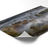 Trees in the morning mist poster (Hoek)