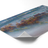 Trees in the morning mist poster (Hoek)