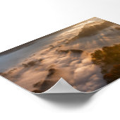 Trees in the morning mist poster (Hoek)