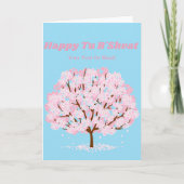Trees Jewish Happy Tu B'shvat Bishvat Greeting Kaart (Voorkant)
