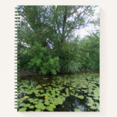 Trees Lake Lily Pads Spiral Notitieboek (Voorkant)