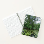 Trees Lake Lily Pads Spiral Notitieboek (Binnen)