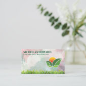 Trees Logo | Grass | Landscape Visitekaartje (Staand voorkant)