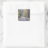 Trees lopen weg geen brochures alstublieft sticker (Tas)