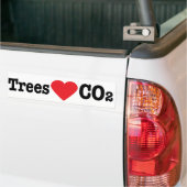 Trees Love CO2 Bumpersticker (Op Truck)