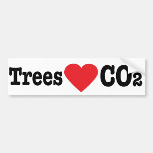 Trees Love CO2 Bumpersticker