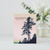 Trees Love L Vieren Natuur Save The Date Aankondigingskaart (Staand voorkant)