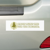 Trees maken Air Bumpersticker (Op auto)