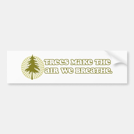 Trees maken Air Bumpersticker (Voorkant)