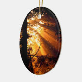 Trees Mystic Sunbeams Olympisch Keramisch Ornament (Links)