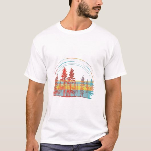 Trees Natuur Forest Mountain T-shirt (Voorkant)